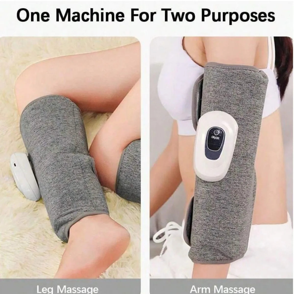 1pc Electric Leg Massager Wireless Rechargeable Air Compression Leg Calf Massage For  Relief Relax Leg Muscles Health Care