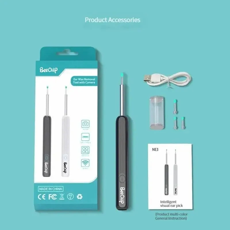 Wireless WiFi Ear Pick Otoscope Camera Borescope Luminous Ear Wax Cleaning Teeth Oral Inspection Health Care Ear Cleaner